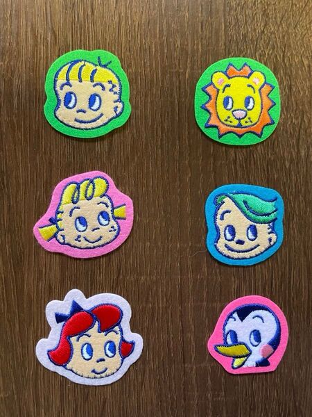 オサムグッズ タピオカ ワッペン アイロン 廃盤品 Mサイズ 約4cm 台紙なし本体のみ 6点セット ※バラ売り希望はご質問へ