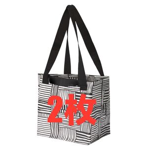 FISSLA フィスラバッグ、ホワイト/ブラック、27x27 cm