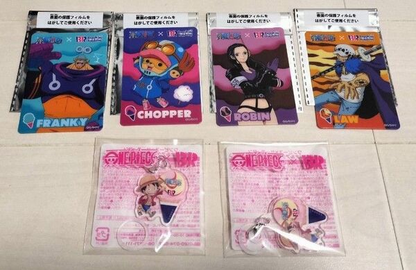 ワンピース×サーティワン オリジナルアクリルチャーム ルフィ オリジナルコレクションカード