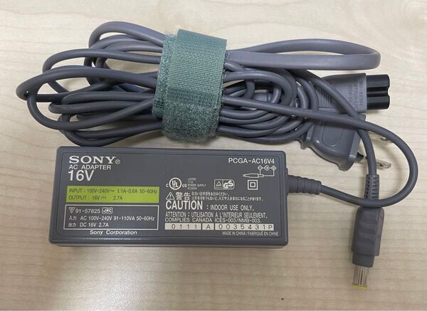SONY ソニー 純正 vaio 用ACアダプター PCGA-AC16V4 DC16V 2.7A