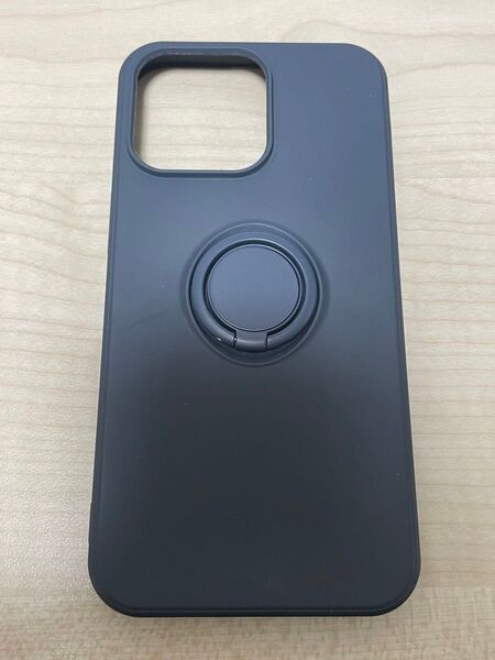ROYALMONSTER iPhone 15 Pro シリコン製ケース リング付(ネイビーブルー) NV RM-15PRSili