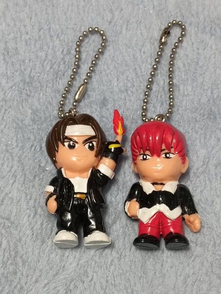 ザ・キング・オブ・ファイターズ 草薙京&八神庵 フィギュアキーホルダーセット 1995年当時品
