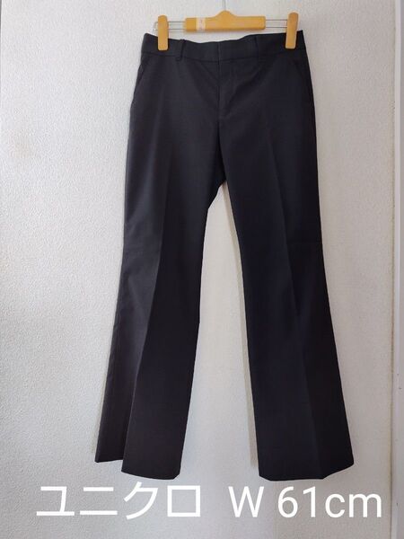 ユニクロ レディース パンツ ブラック W61cm