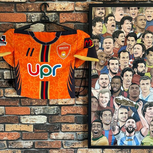 美品 レノファ山口 ナップサック バッグ 鞄 ユニフォーム Jリーグ サッカー フットサル 応援グッズ サポーターグッズ