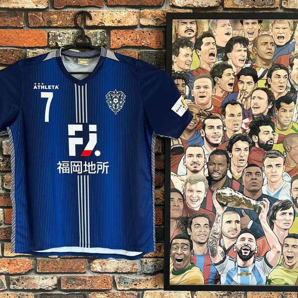 アビスパ福岡 ユニフォーム ATHLETA Jリーグ サッカー フットサル シャツ Tシャツ トレーニングシャツ アスレタ