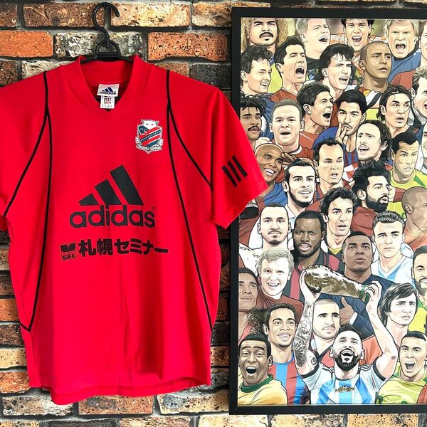 激レア 非売品 サッカー 北海道コンサドーレ札幌 選手支給品トレーニングウェア adidas 半袖 Jリーグ ユニフォーム