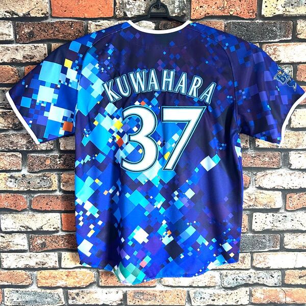 美品 野球 横浜DeNAベイスターズ 桑原将志 ユニフォーム 刺繍 スターナイト NPB プロ野球 ベースボールシャツ