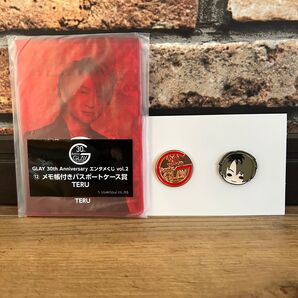 新品 GLAY 30th エンタメくじ vol.2 グッズセット ピンズセット メモ帳付きパスポートケース賞 缶バッジ