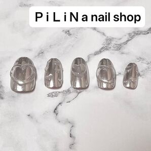 サイズオーダーうるちゅるミラーネイル