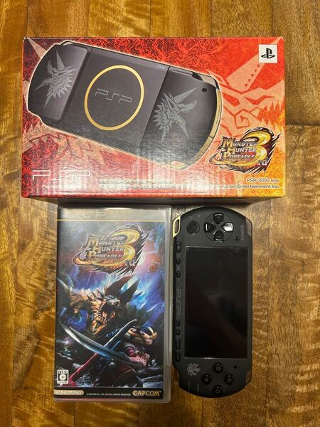 PSP-3000 モンスターハンターポータブル3rdハンターズモデル モンハン3rdソフト 8Gメモリースティック