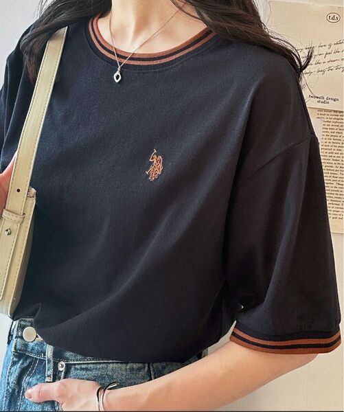 GeeRA U.S. POLO ASSN. ライン配色Tシャツ