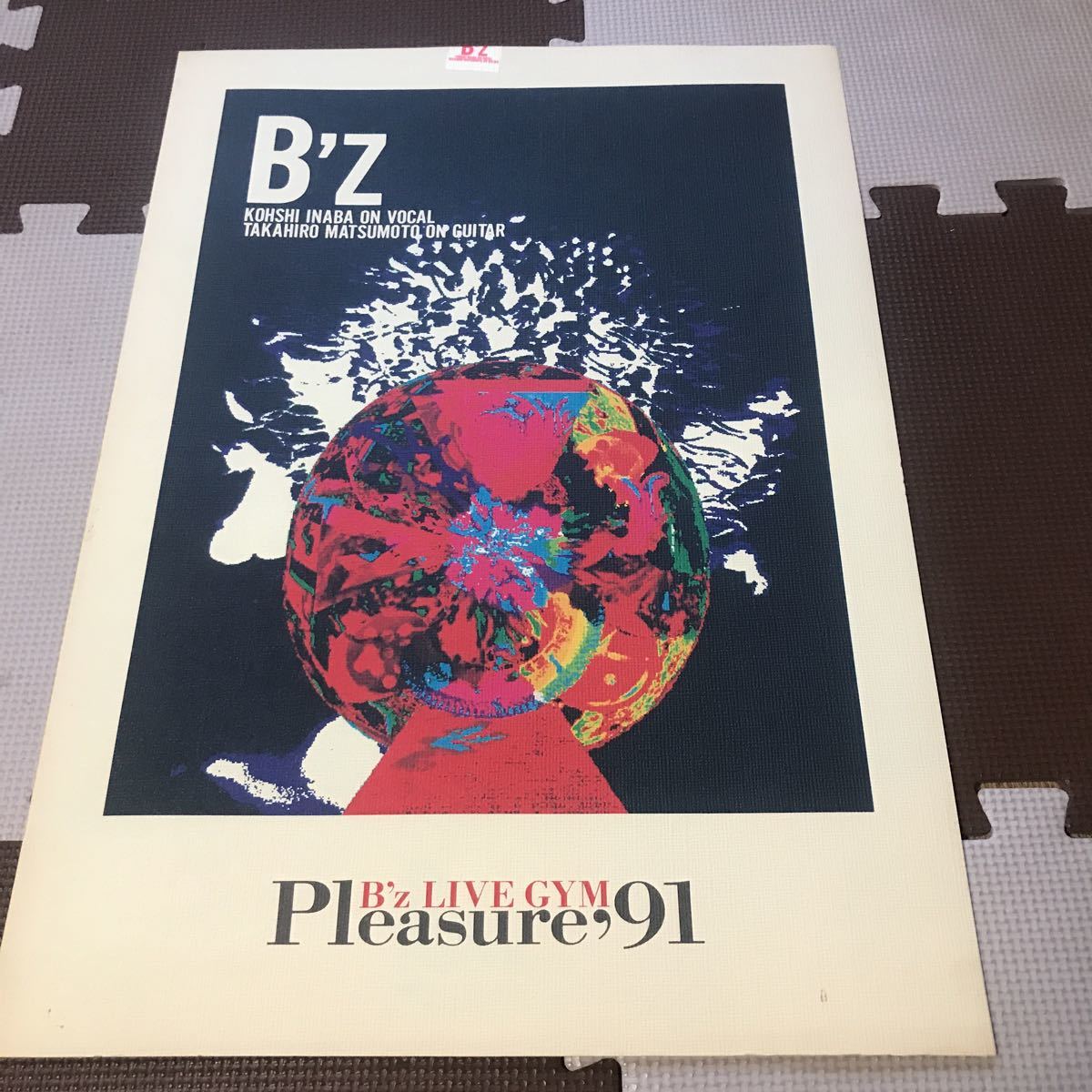 販売オーダー B'z ツアータオル松本孝弘稲葉浩志 '91 Pleasure LIVE-GYM ミュージシャン