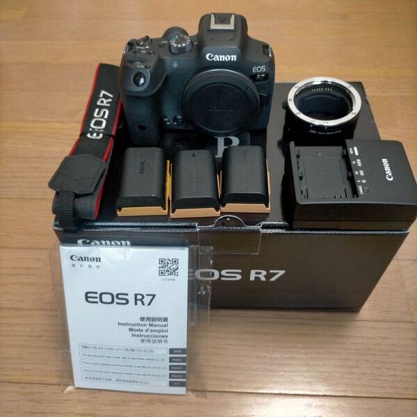Canon EOS R7 本体 マウントアダプター付