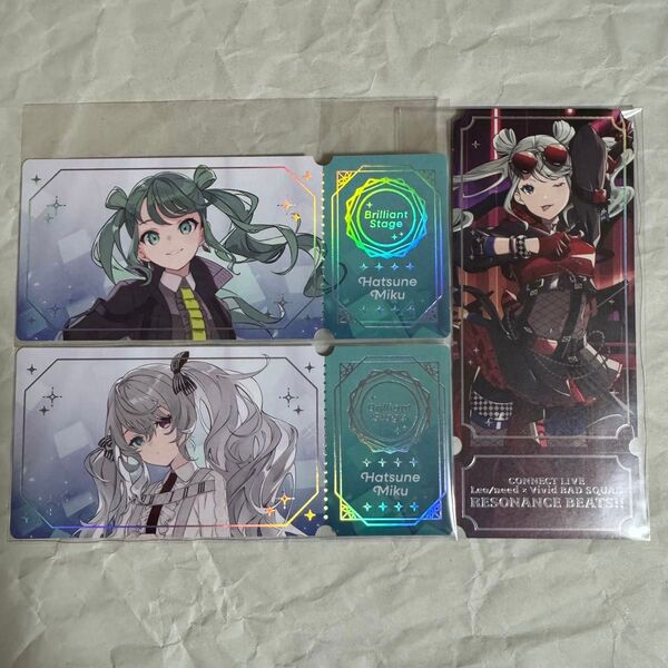 初音ミク プロセカ コネライ チケット風カード