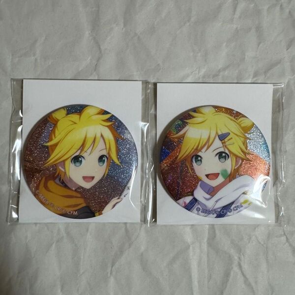 23C 24C 鏡音レン プロセカ 缶バッジ グリ缶