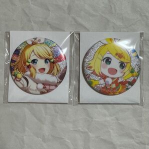 鏡音リン 27A 28A プロセカ 缶バッジ グリ缶