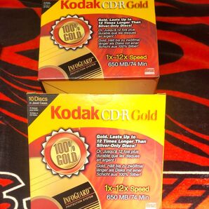 CD-R フタロ金反射膜 Kodak KCD-R74G 未開封 ジャンク