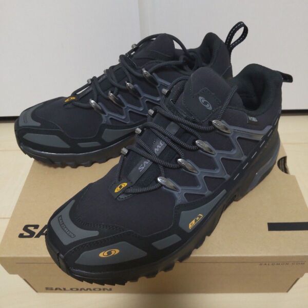 SALOMON ACS+ CSWP サロモン 26cm スニーカー トレイルランニング アウトドア ブラック 黒 473078