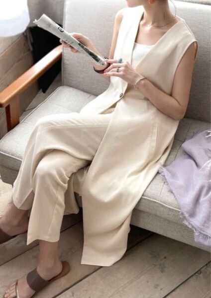 クラシカルエルフ ロング ジレ 夏素材