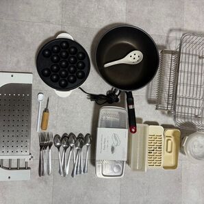 たこ焼き 調理器具 スプーン フォーク フライパン 生活用品