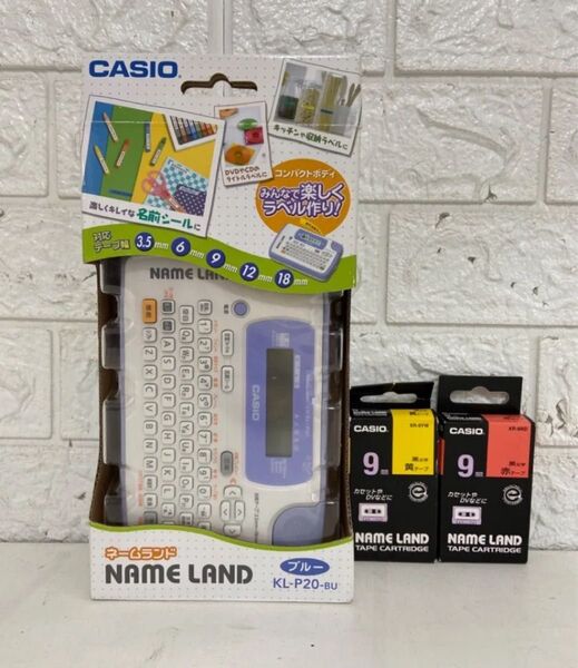 未使用 テープ付き CASIO ネームランド ラベルライター カシオ NAME LAND CASIO KL-P20