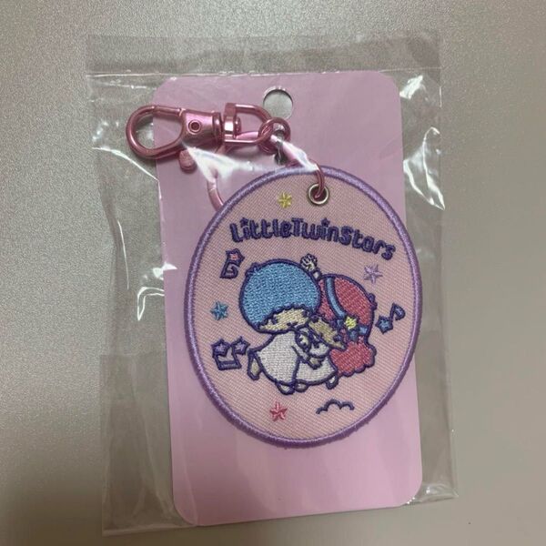 刺繍ワッペンキーホルダー キキララ サンリオキャラクター大賞 リトルツインスターズ