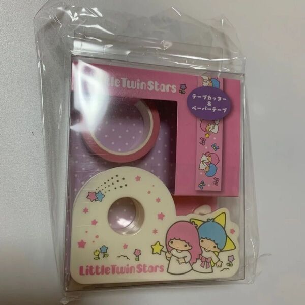 キキララ テープカッター&ペーパーテープ いつまでもサンリオ リトルツインスターズ