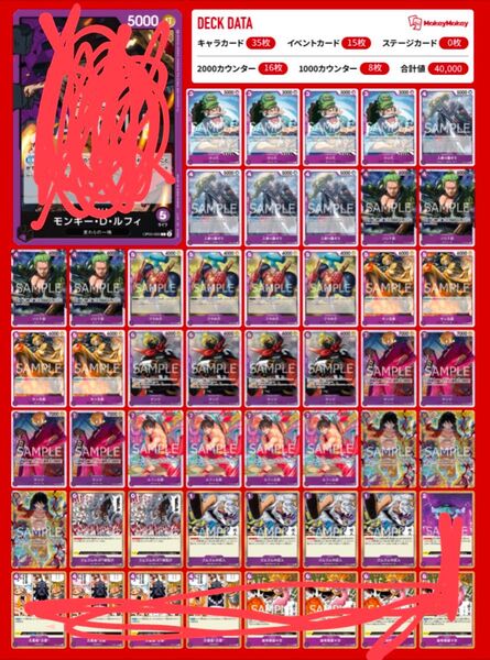 紫ルフィ デッキパーツ