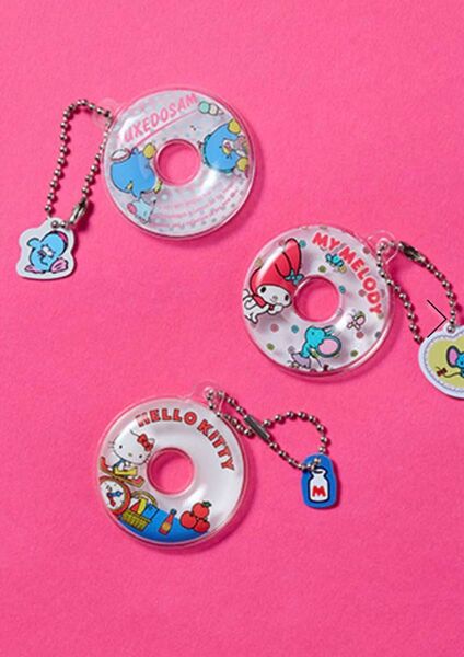 スタディオクリップ ハローキティ 浮き輪チャーム マイメロディ サンリオ スタジオクリップ うきわ キーホルダー タキシードサム