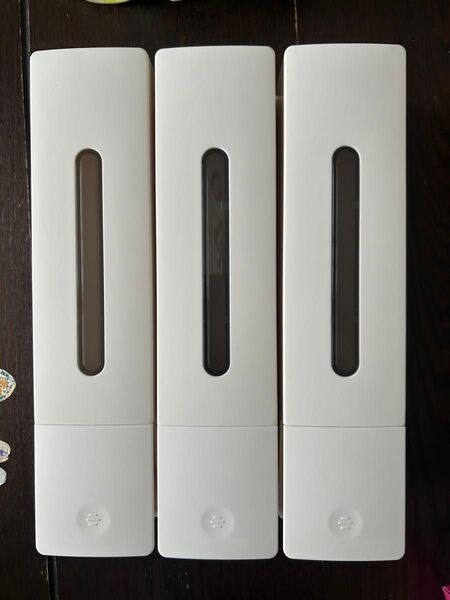 壁掛け式ソープディスペンサー 3個セット ホワイト 新品未使用