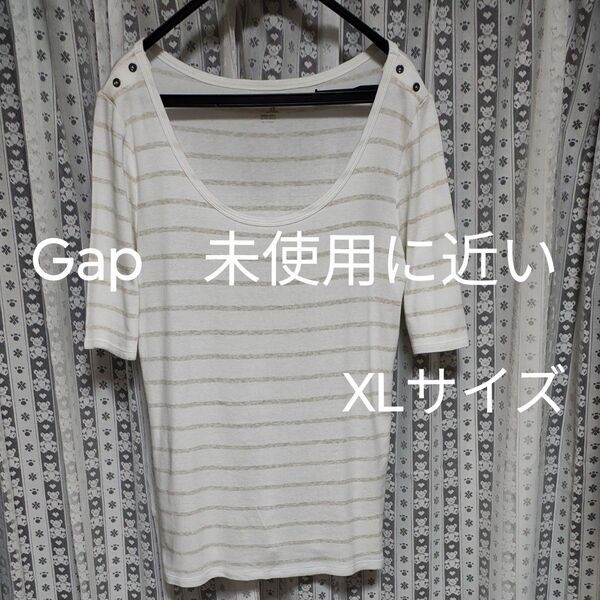 Gap ギャップ ボーダー柄半袖Tシャツ Tシャツ 半袖カットソー XLサイズ 未使用に近い 量産型 ガーリー 韓国