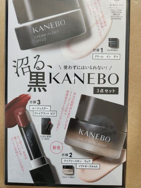 沼る黒KANEBO 3点セット voce雑誌付録