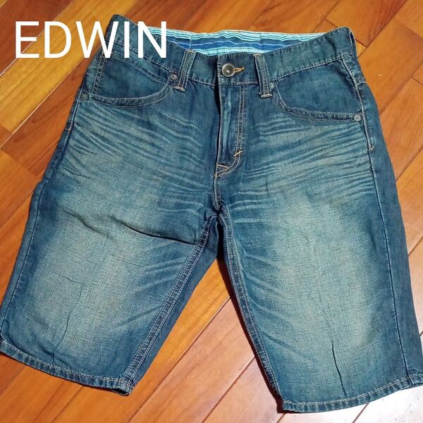 デニム ジーンズ ハーフパンツ 半パン 短パン エドウィン EDWIN W32