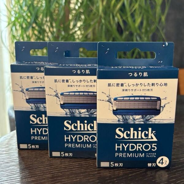 Chick HYDRO 5 PREMIUM シック ハイドロ 5 プレミアム つるり肌 5枚刃 4替刃【新品 未開封 3箱】