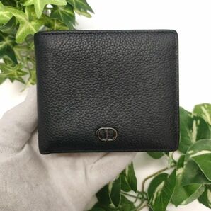 ディオール 二つ折り財布 バイフォールドウォレット ブラック CDアイコン