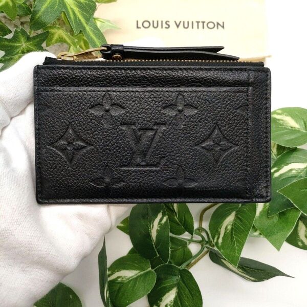 ルイヴィトン フラグメントケース ポルトカルトジップ ブラック アンプラント LOUIS VUITTON
