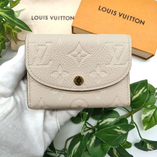 ルイヴィトン コインケース ポルトモネ ロザリ クレーム モノグラム アンプラント LOUIS VUITTON