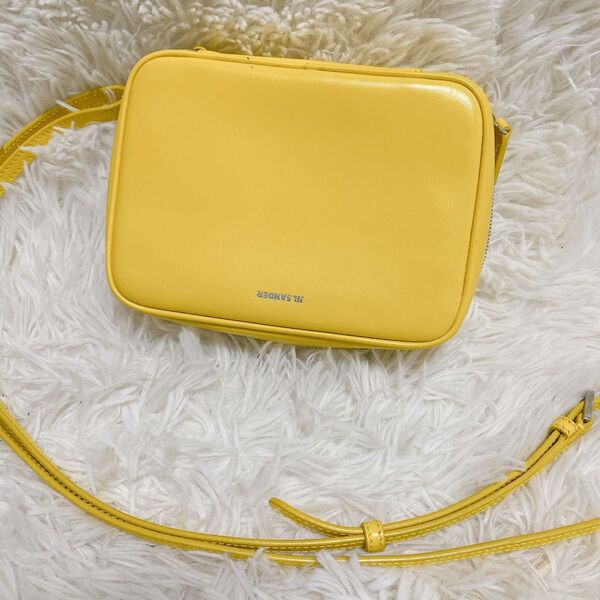 JIL SANDER ジルサンダー レザー ミニ ショルダーバッグ イエロー