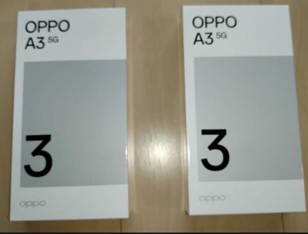 【2台セット】OPPO A3 5G 新品未開封 ホワイト系