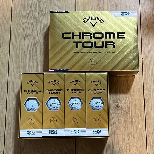 キャロウェイ クロムツアー CHROME TOUR TRIPLE TRACK 2ダース 24球 トリプルトラック ホワイト