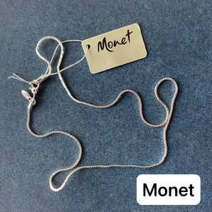 Monet 新品 ネックレス シルバーチェーン 刻印あり