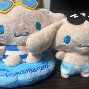早い者勝ち シナモロール 日焼けシリーズ セット/サンリオキャラクターズ マスコット 浮き輪 水着 アベイル
