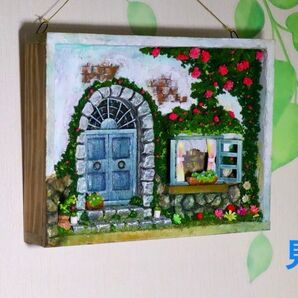 ミニチュアガーデン エーゲ海の春 ジオラマ 壁掛け