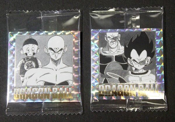 ドラゴンボール40周年記念オリジナルイラストレーション シールウエハース「11、18巻 2枚セット」天津飯、餃子、ベジータ、ナッパ