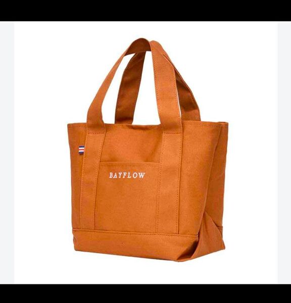 BAYFLOW 収納5ポケット LOGO TOTE BAG BOOK CAMEL
