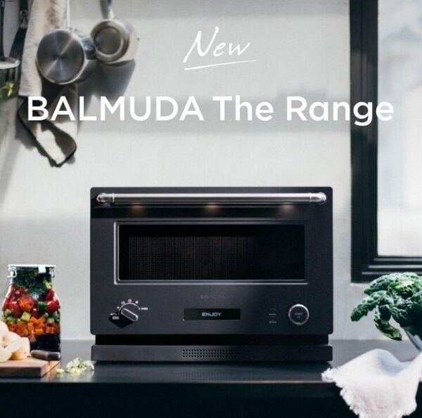 バルミューダ オーブンレンジ K09A-BK BALMUDA The Range 黒 ブラック 電子レンジ 2023年製