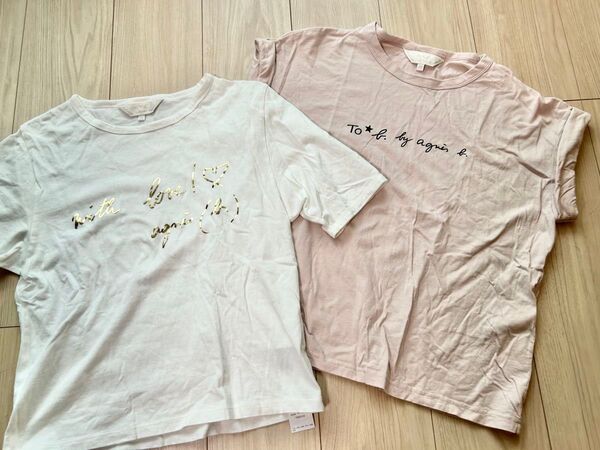 To b. by agnes b. アニエスベー ロゴTシャツ 2枚セット