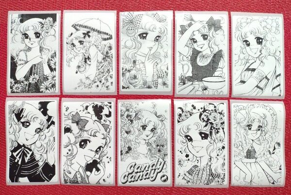 CandyCandy 全長8cm防水加工シール 10枚