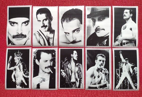 Queen Freddie Mercury全長8cm防水加工シール 10枚