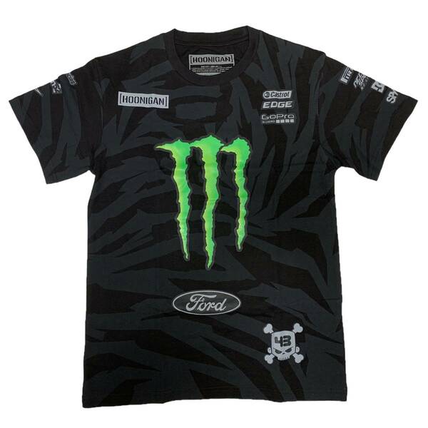 Hoonigan MONSTER ENERGY モンスターエナジー hoonicorn Gym7 スポンサー Tシャツ（ブラック）(M)【並行輸入品】